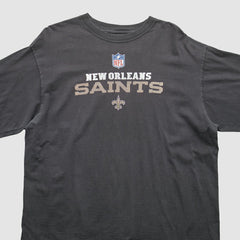 New Orleans Saints 2000s Long Sleeve T-Shirt Black Vintage - Fanatics