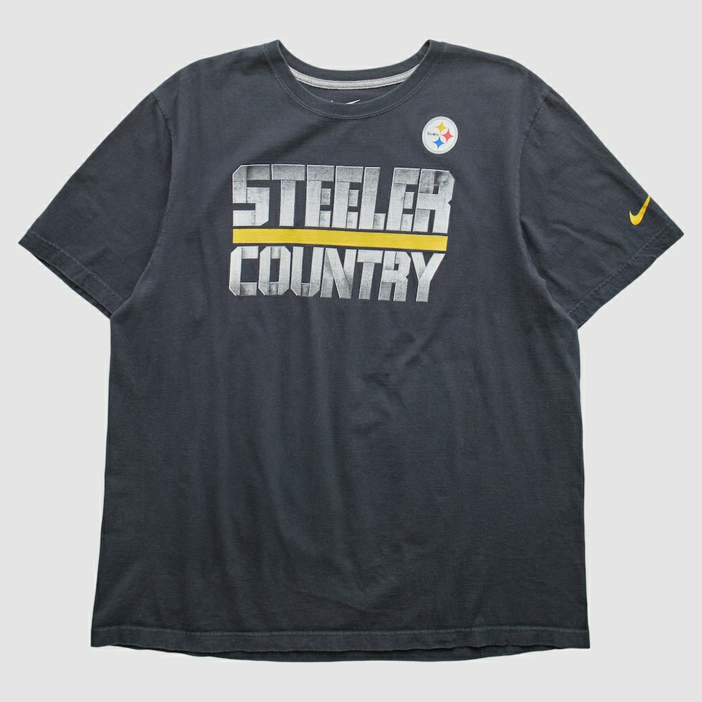 Pittsburgh Steelers 2010s T-Shirt Black Vintage - Fanatics