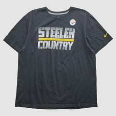 Pittsburgh Steelers 2010s T-Shirt Black Vintage - Fanatics