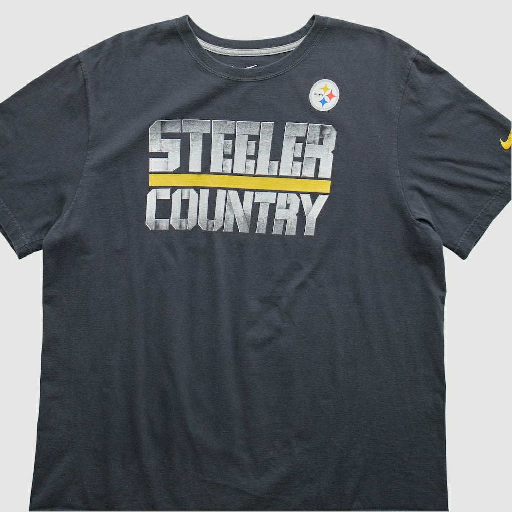 Pittsburgh Steelers 2010s T-Shirt Black Vintage - Fanatics