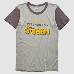 Pittsburgh Steelers Trench 80s T-Shirt Heather Gray Vintage - Fanatics