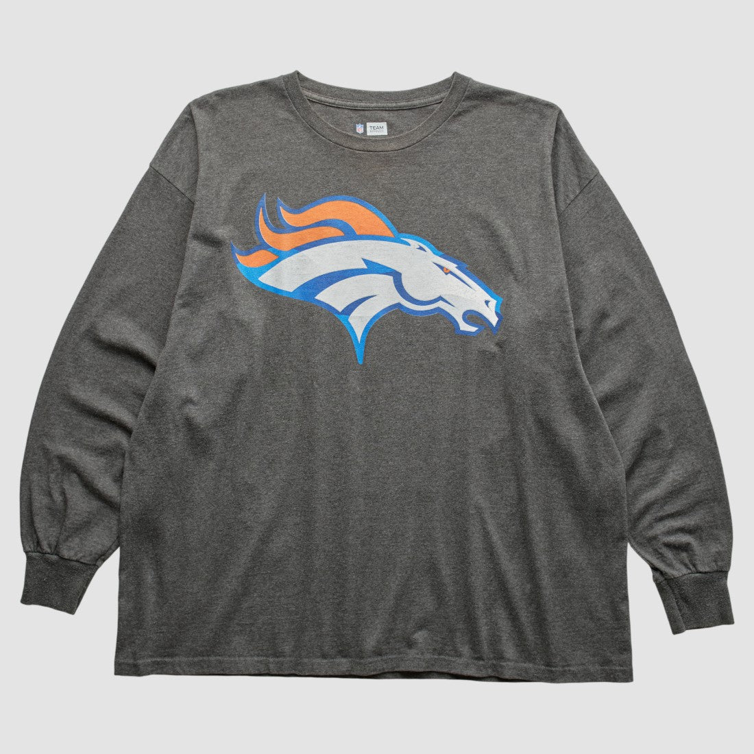 Denver Broncos 2010s Long Sleeve T-Shirt Dark Heather Gray Vintage - Fanatics