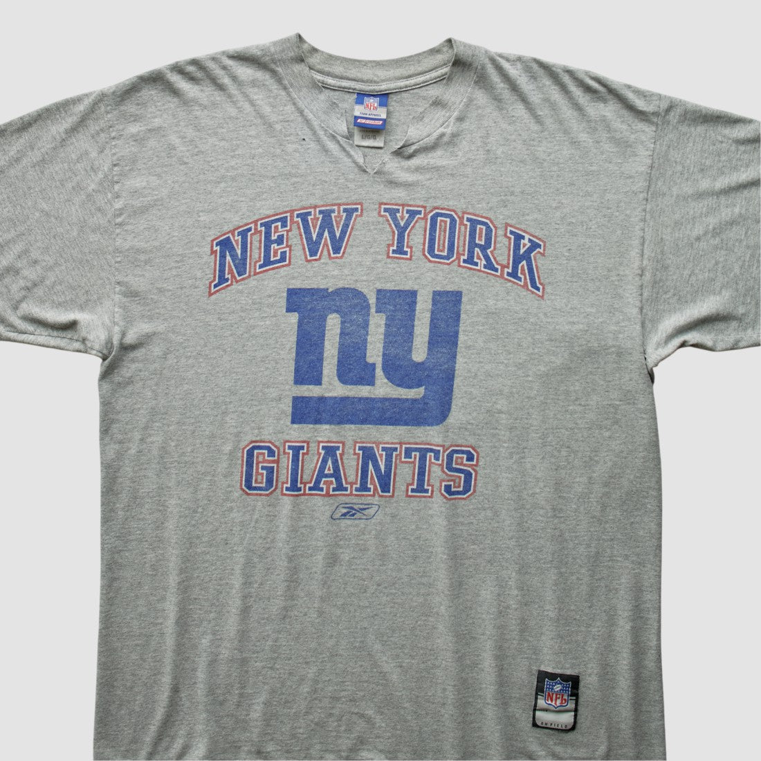 New York Giants Reebok 2000s T-Shirt Heather Gray Vintage - Fanatics