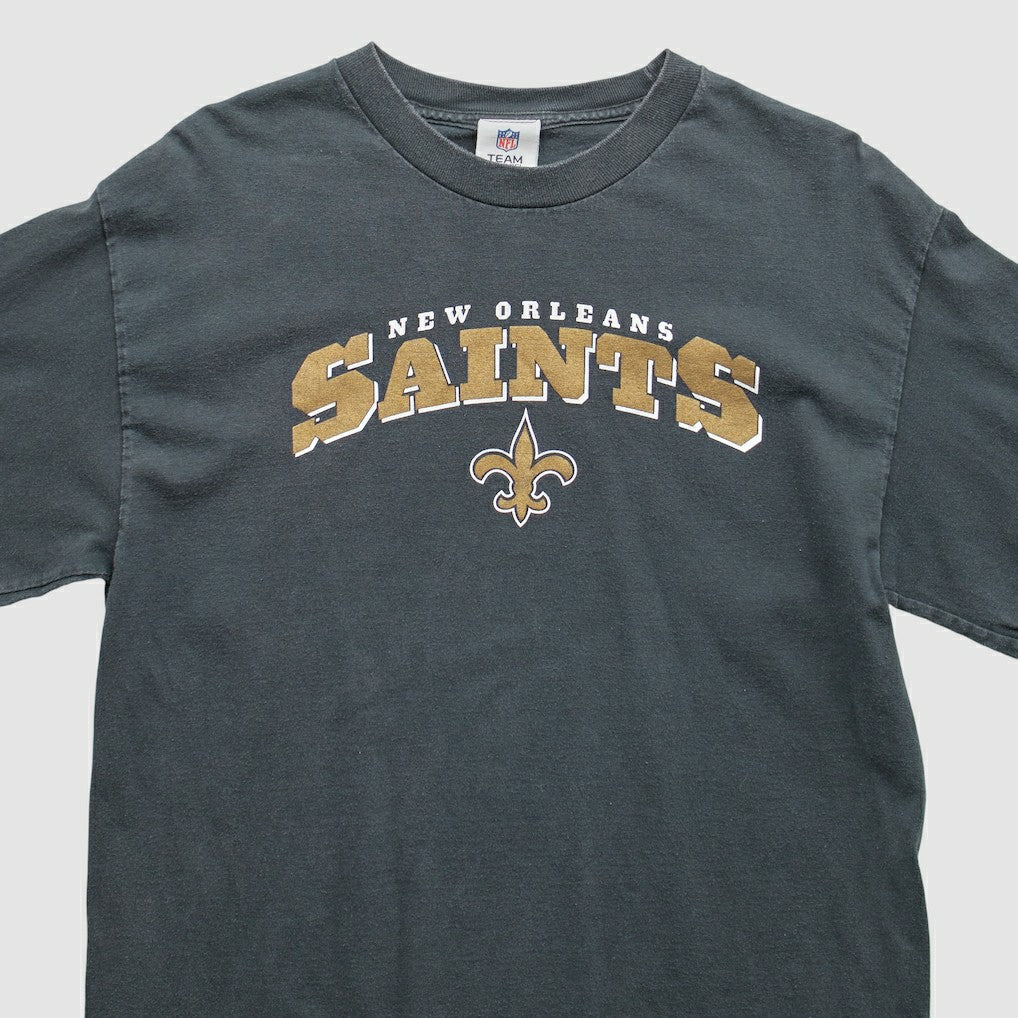 New Orleans Saints NFL 2000s Long Sleeve T-Shirt Black Vintage - Fanatics