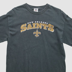 New Orleans Saints NFL 2000s Long Sleeve T-Shirt Black Vintage - Fanatics