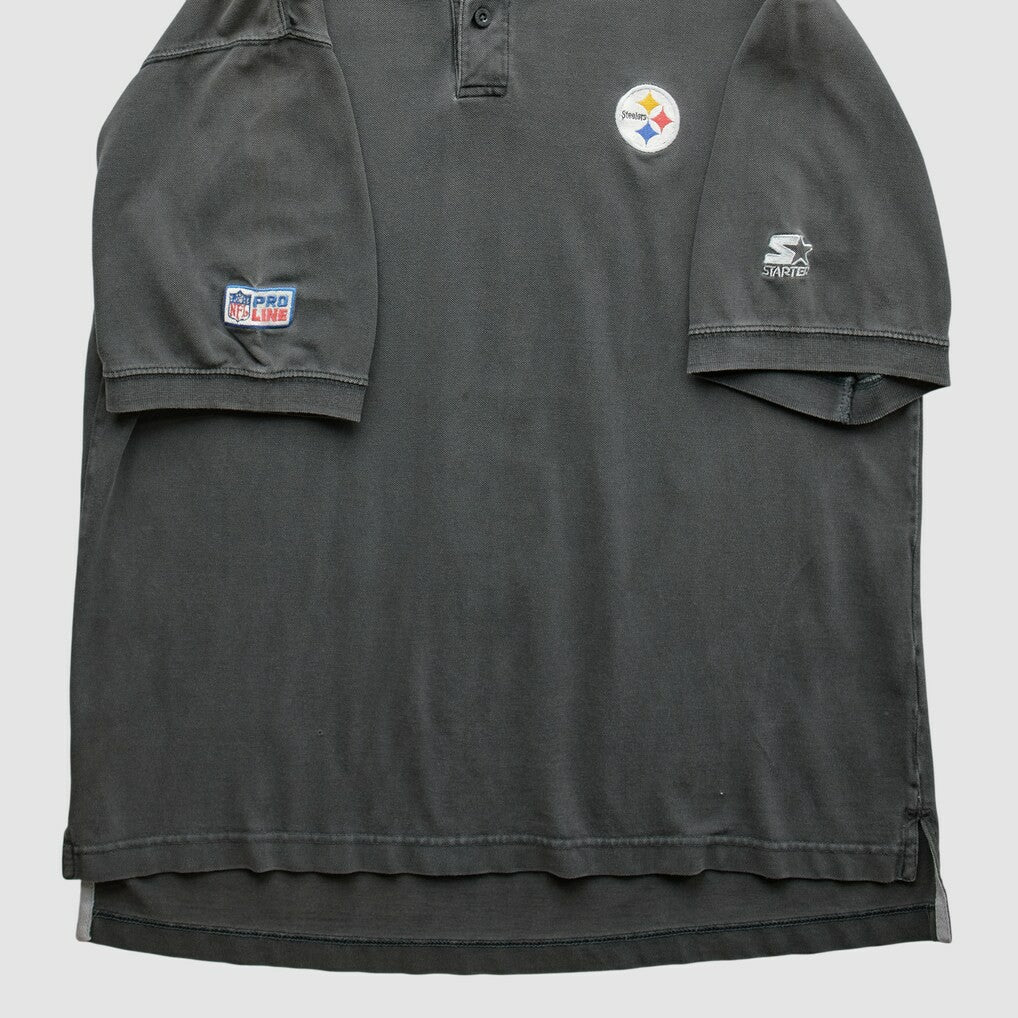 Pittsburgh Steelers Starter 90s T-Shirt Black Vintage - Fanatics