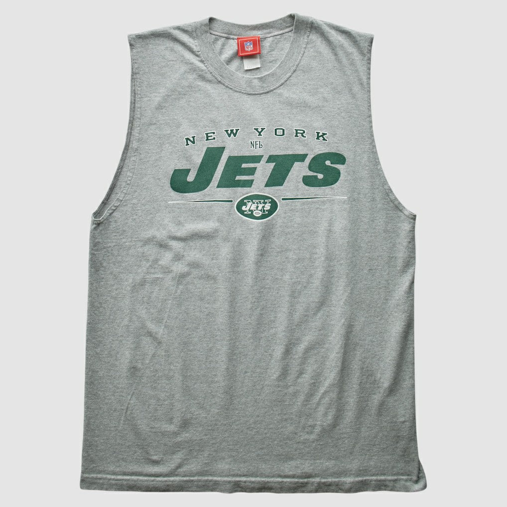 New York Jets NFL 2000s Tank Heather Gray Vintage - Fanatics