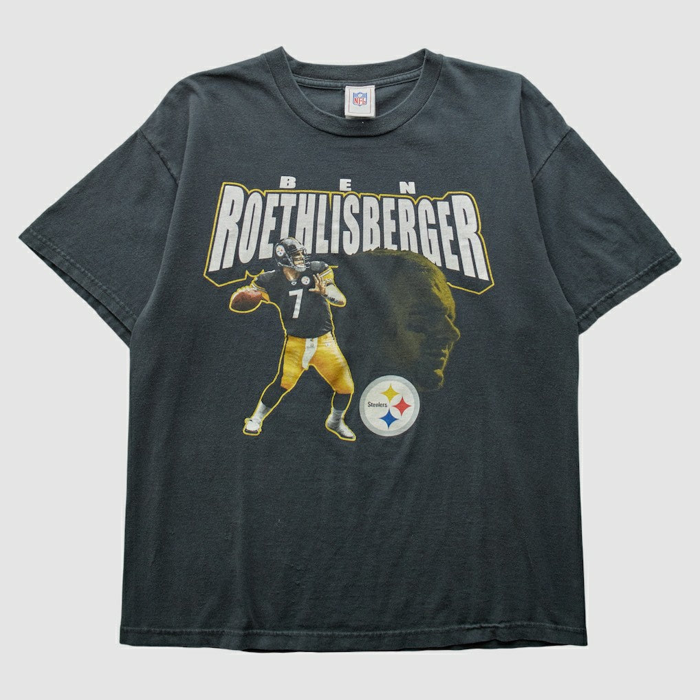Pittsburgh Steelers NFL 2000s T-Shirt Black Vintage - Fanatics