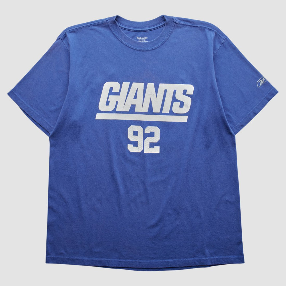 New York Giants Reebok 2000s T-Shirt Blue Vintage - Fanatics