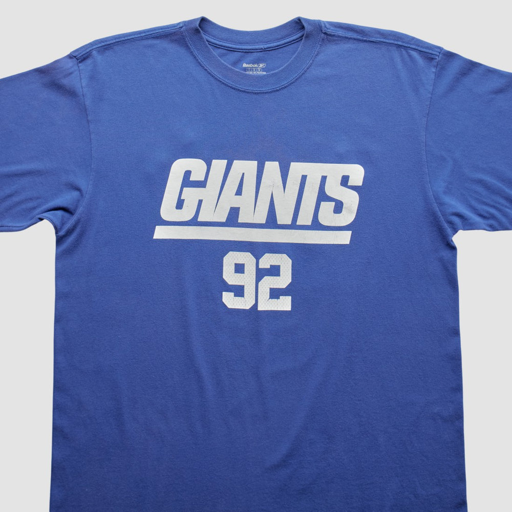 New York Giants Reebok 2000s T-Shirt Blue Vintage - Fanatics