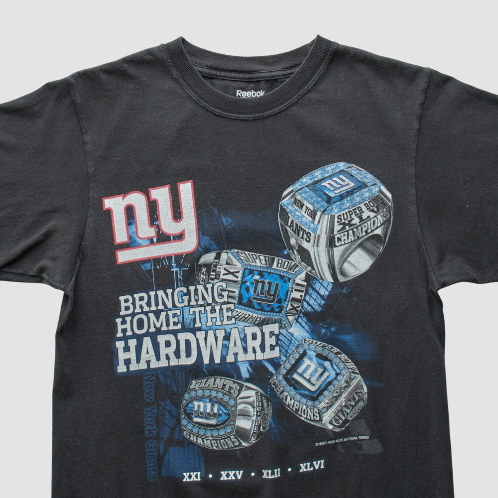 New York Giants Reebok 2011 T-Shirt Black Vintage - Fanatics
