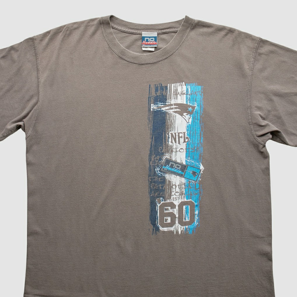 New England Patriots 2000s T-Shirt Gray Vintage - Fanatics