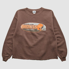 Cleveland Browns 2001 Pullover Sweatshirt Brown Vintage - Fanatics
