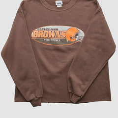 Cleveland Browns 2001 Pullover Sweatshirt Brown Vintage - Fanatics