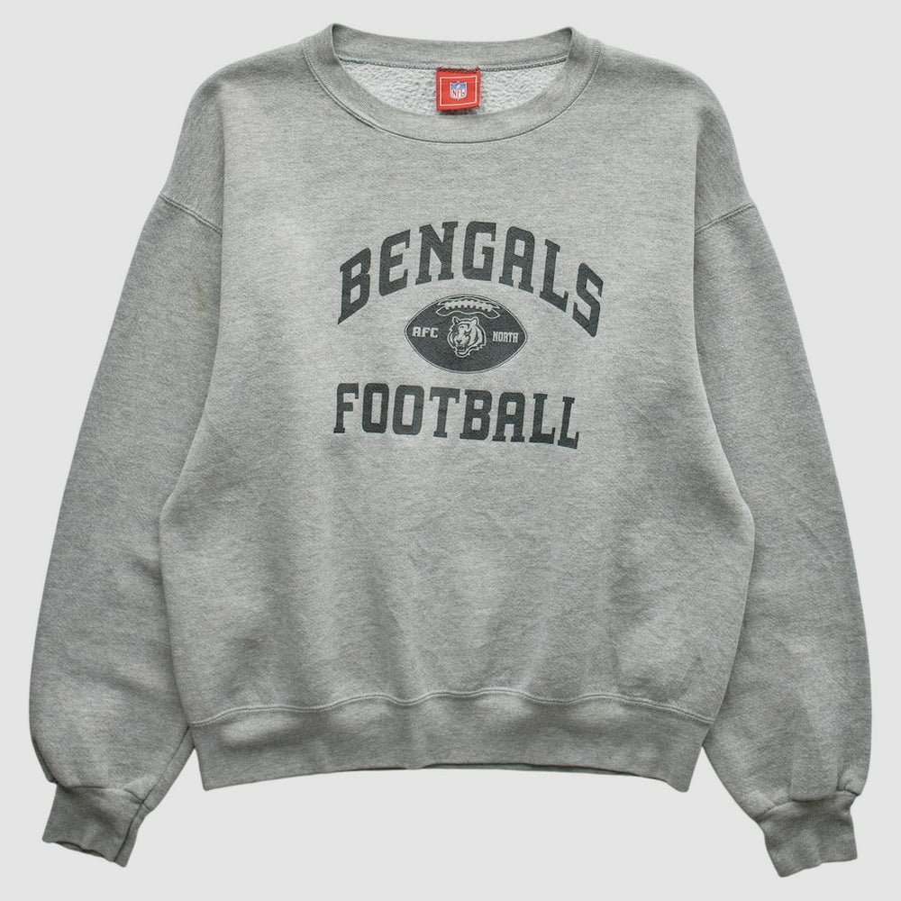 Cincinnati Bengals NFL 2000s Pullover Sweatshirt Heather Gray Vintage - Fanatics