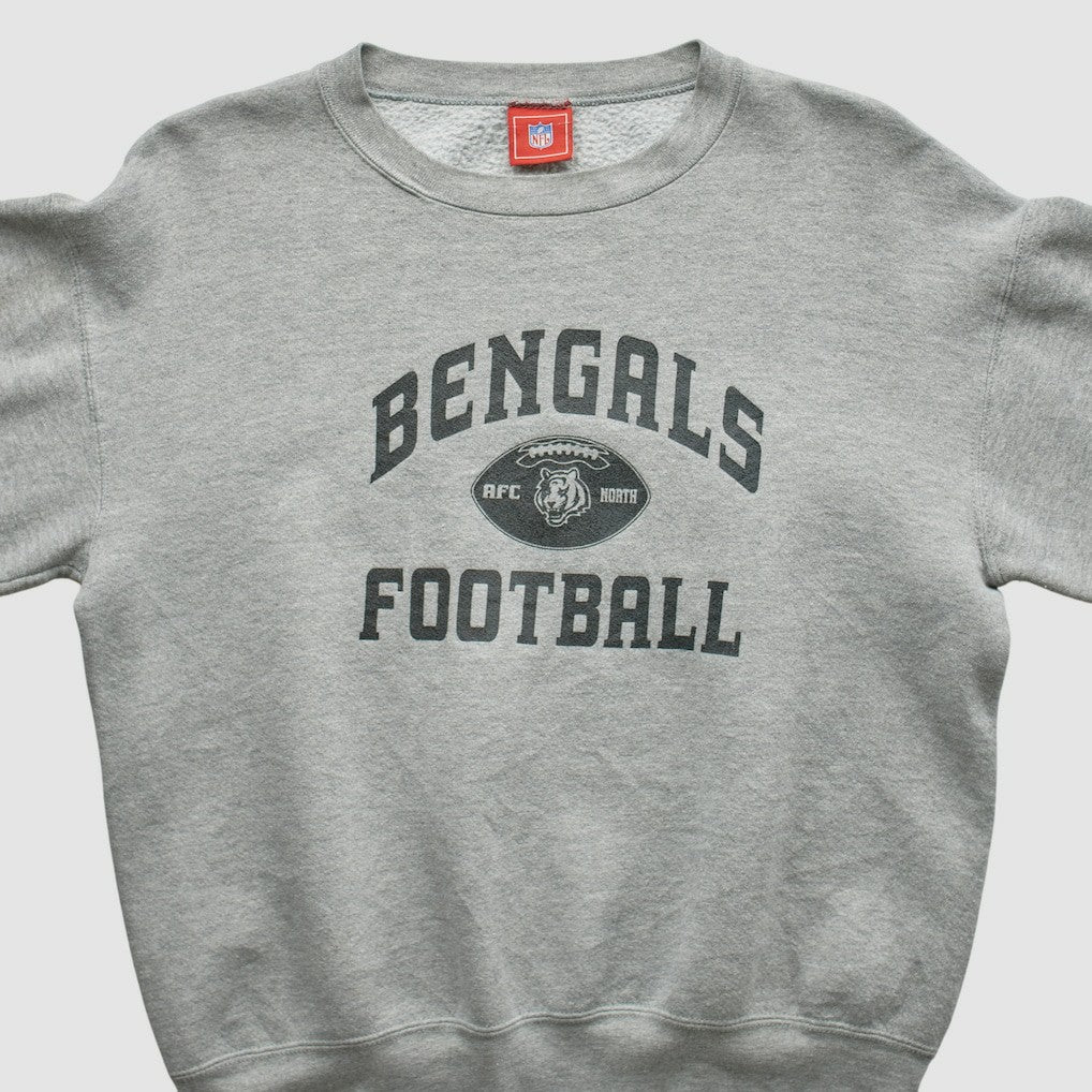 Cincinnati Bengals NFL 2000s Pullover Sweatshirt Heather Gray Vintage - Fanatics