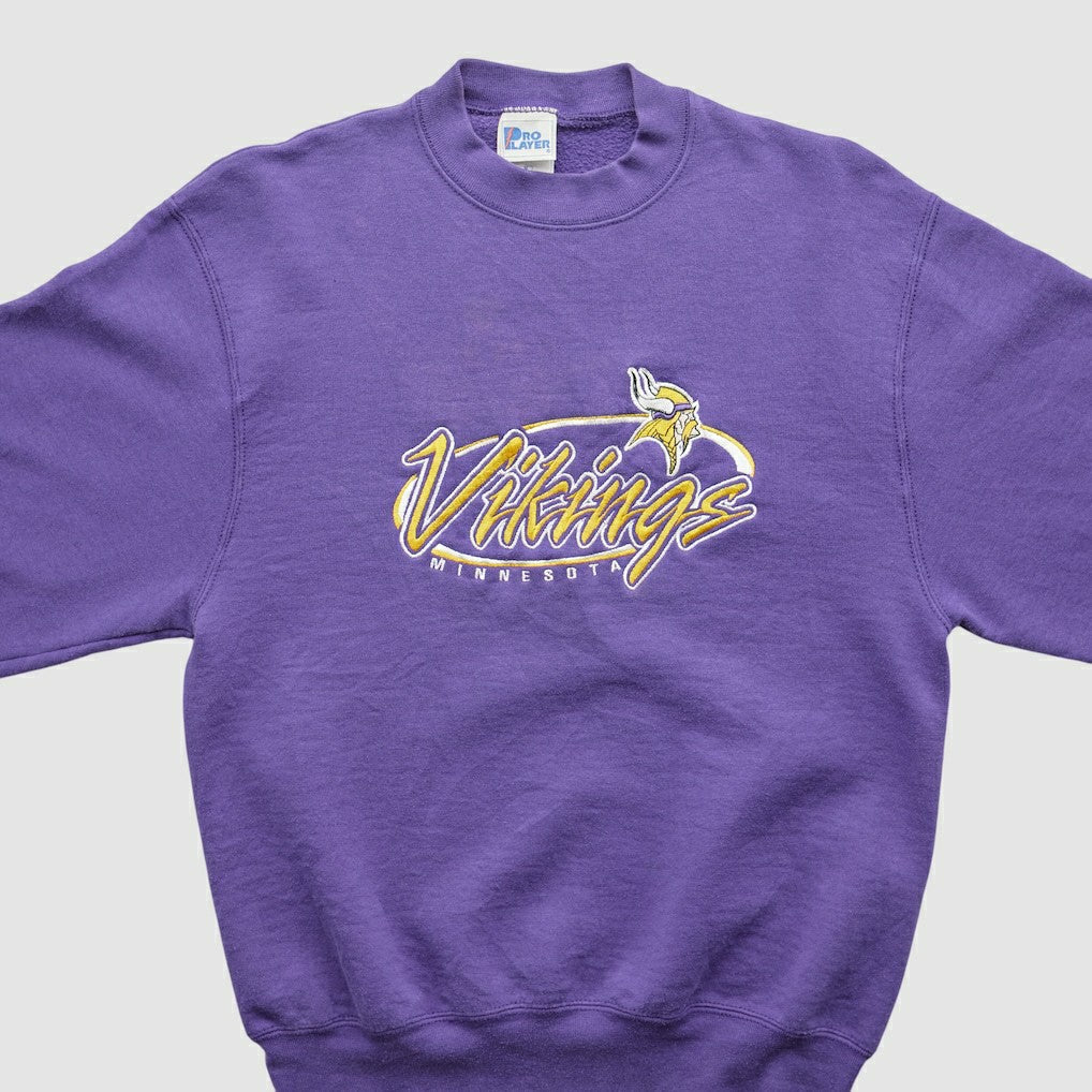 Minnesota Vikings Pro Player 90s Pullover Sweatshirt Purple Vintage - Fanatics