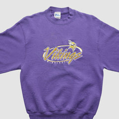 Minnesota Vikings Pro Player 90s Pullover Sweatshirt Purple Vintage - Fanatics