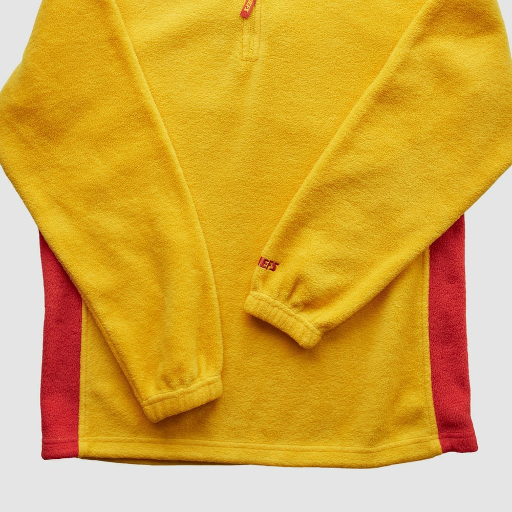 Kansas City Chiefs NFL 2000s 1/4 Zip Sweatshirt Yellow Vintage - Fanatics