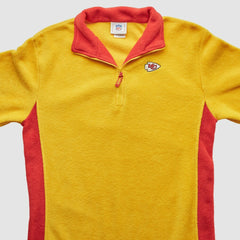 Kansas City Chiefs NFL 2000s 1/4 Zip Sweatshirt Yellow Vintage - Fanatics