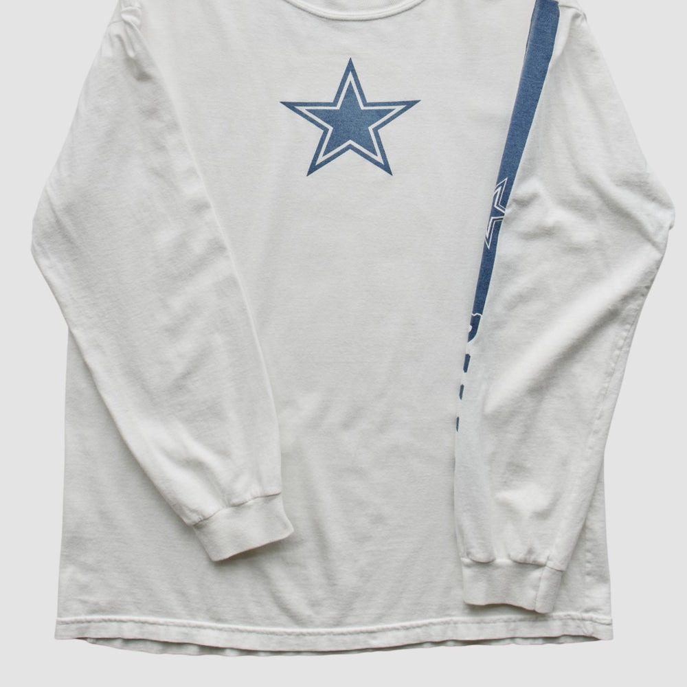 Dallas Cowboys Reebok 2010s Long Sleeve T-Shirt White Vintage - Fanatics
