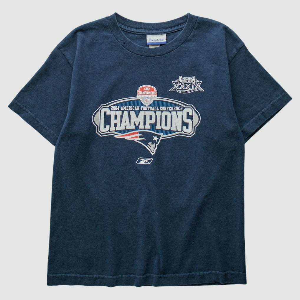 New England Patriots Reebok 2004 T-Shirt Navy Vintage - Fanatics