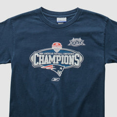 New England Patriots Reebok 2004 T-Shirt Navy Vintage - Fanatics