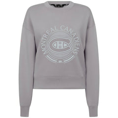 Montreal Canadiens - Levelwear Women's Slate & Snow Sponge Tri-Blend Sweatshirt Gray