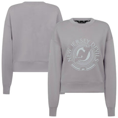 New Jersey Devils - Levelwear Women's Slate & Snow Sponge Tri-Blend Sweatshirt Gray