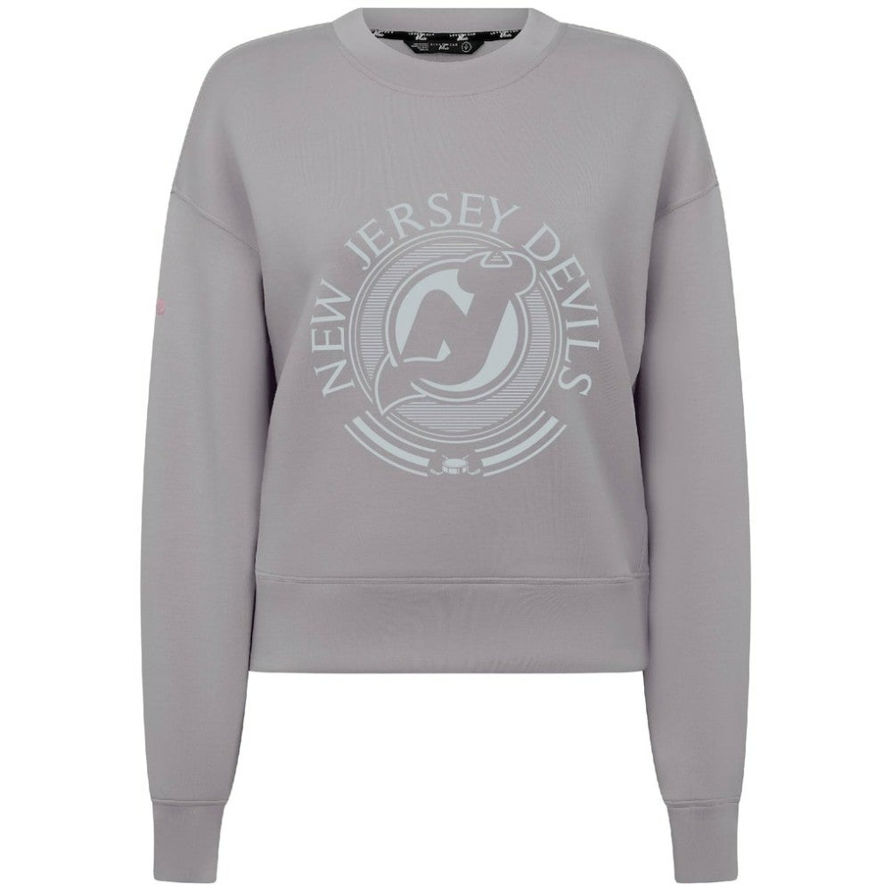 New Jersey Devils - Levelwear Women's Slate & Snow Sponge Tri-Blend Sweatshirt Gray