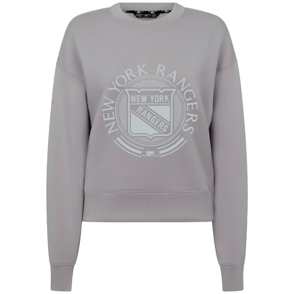New York Rangers Levelwear Women's Slate & Snow Sponge Tri-Blend Sweatshirt Gray