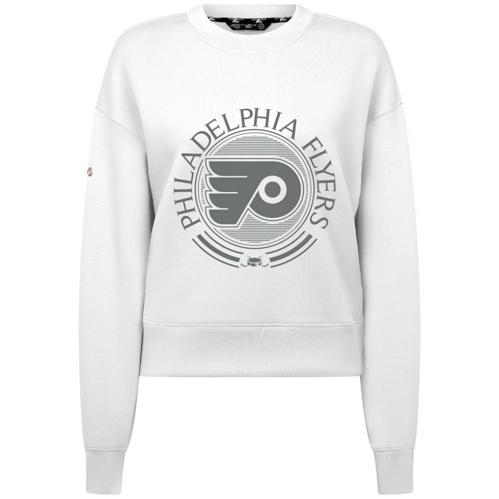 Philadelphia Flyers - Levelwear Women's Slate & Snow Sponge Tri-Blend Sweatshirt White
