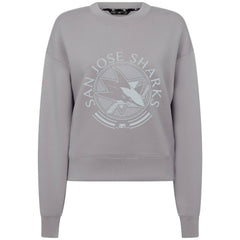 San Jose Sharks - Levelwear Women's Slate & Snow Sponge Tri-Blend Sweatshirt Gray