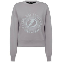 Tampa Bay Lightning - Levelwear Women's Slate & Snow Sponge Tri-Blend Sweatshirt Gray