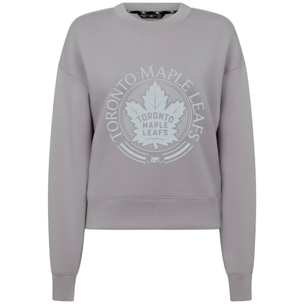 Toronto Maple Leafs - Levelwear Women's Slate & Snow Sponge Tri-Blend Sweatshirt Gray