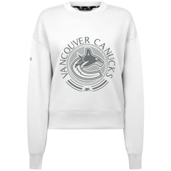 Vancouver Canucks - Levelwear Women's Slate & Snow Sponge Tri-Blend Sweatshirt White