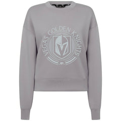 Vegas Golden Knights Levelwear Women's Slate & Snow Sponge Tri-Blend Sweatshirt Gray