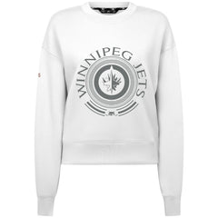 Winnipeg Jets - Levelwear Women's Slate & Snow Sponge Tri-Blend Sweatshirt White