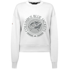 Columbus Blue Jackets - Levelwear Women's Slate & Snow Sponge Tri-Blend Sweatshirt White