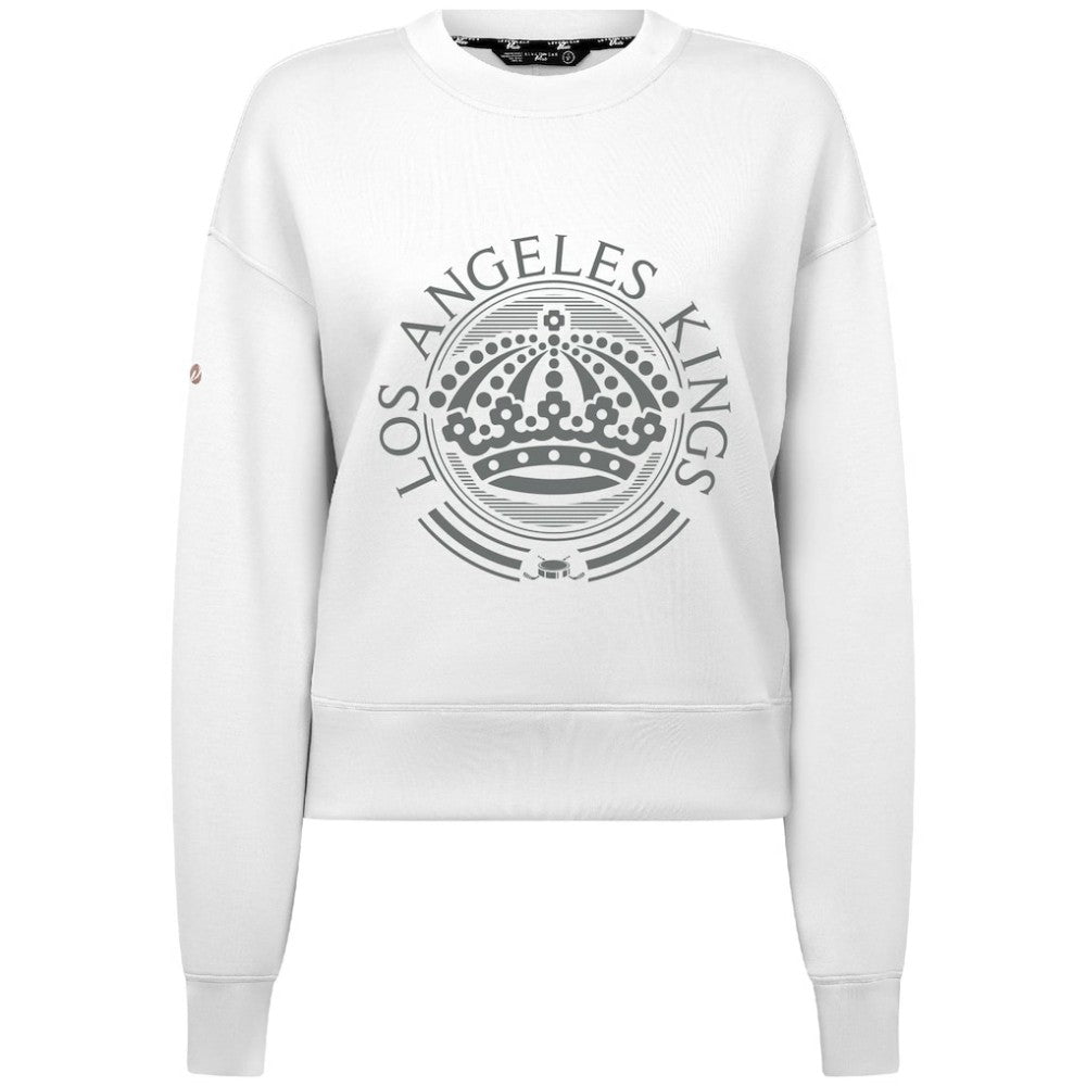 Los Angeles Kings - Levelwear Women's Slate & Snow Sponge Tri-Blend Sweatshirt White