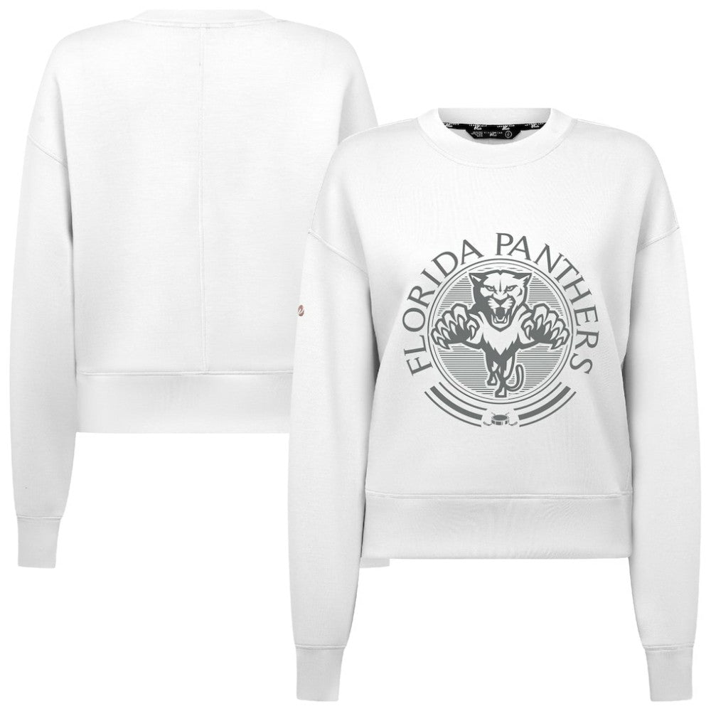 Florida Panthers - Levelwear Women's Slate & Snow Sponge Tri-Blend Sweatshirt White