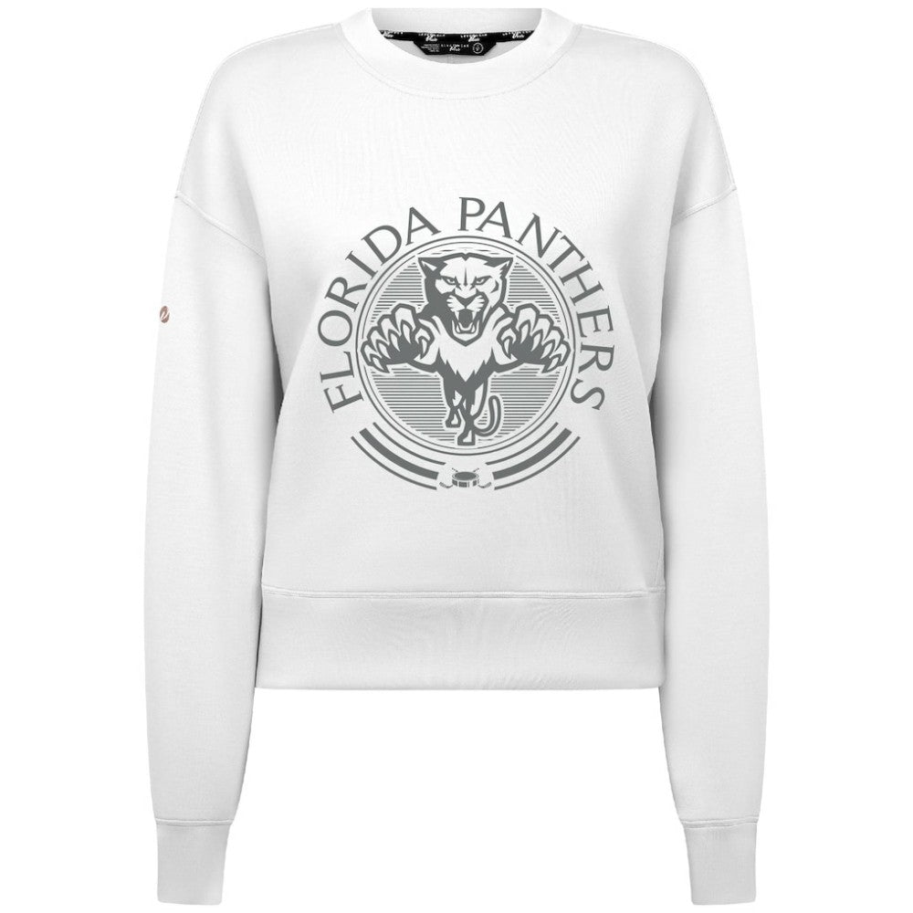 Florida Panthers - Levelwear Women's Slate & Snow Sponge Tri-Blend Sweatshirt White