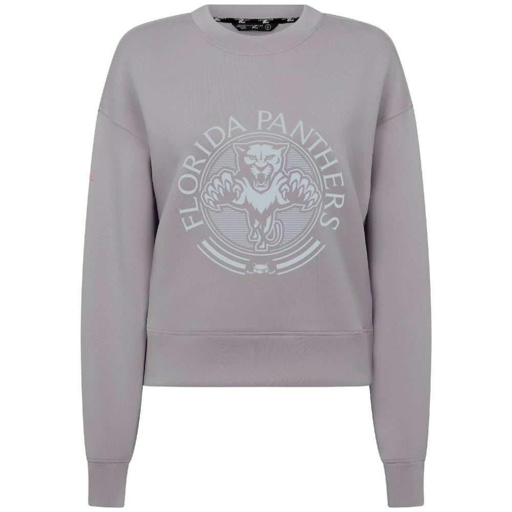 Florida Panthers - Levelwear Women's Slate & Snow Sponge Tri-Blend Sweatshirt Gray