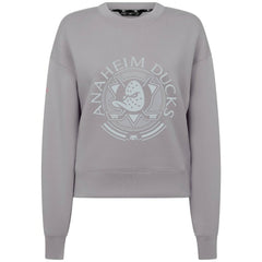 Anaheim Ducks - Levelwear Women's Slate & Snow Sponge Tri-Blend Sweatshirt Gray
