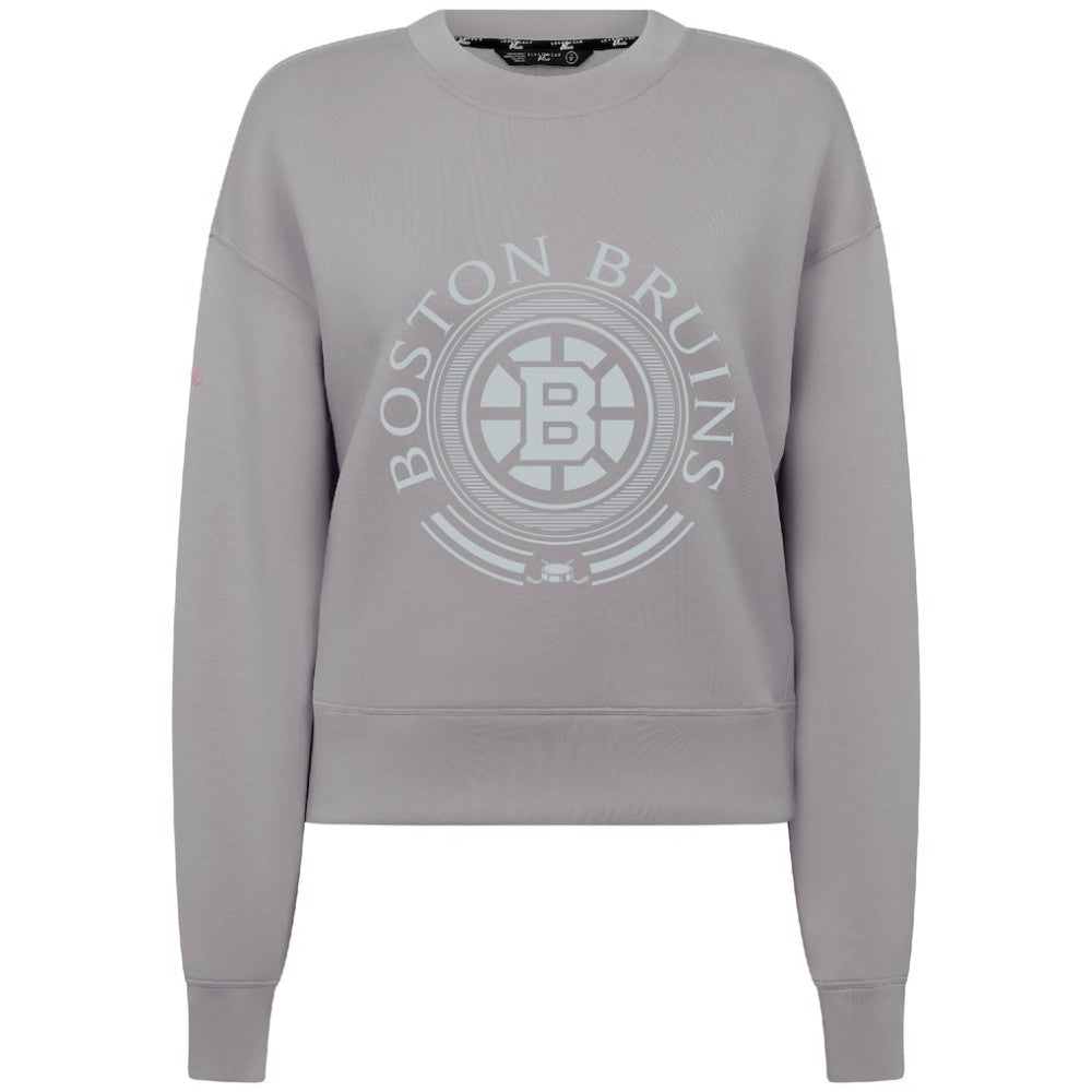 Boston Bruins Levelwear Women's Slate & Snow Sponge Tri-Blend Sweatshirt Gray