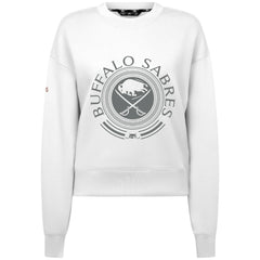 Buffalo Sabres - Levelwear Women's Slate & Snow Sponge Tri-Blend Sweatshirt White