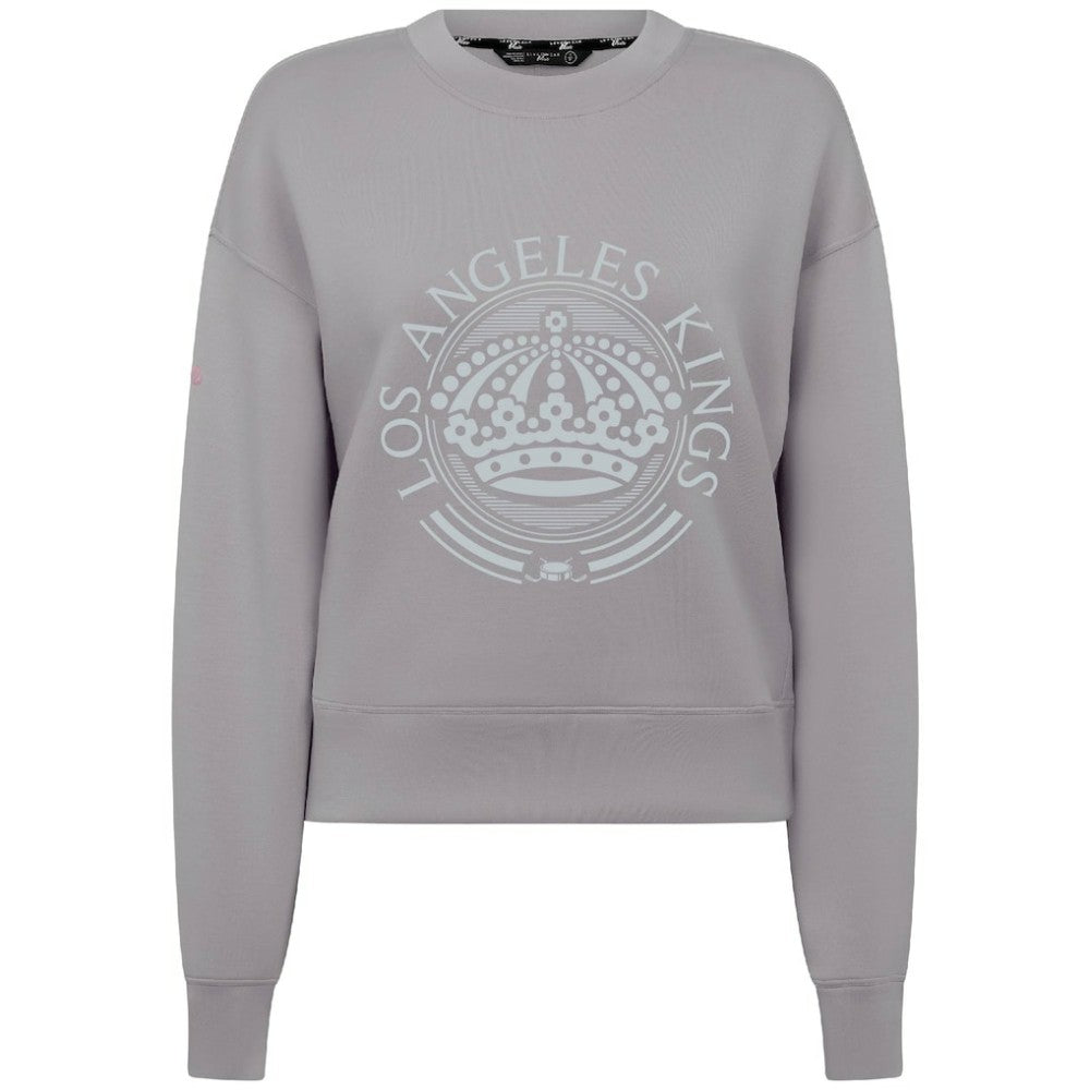 Los Angeles Kings - Levelwear Women's Slate & Snow Sponge Tri-Blend Sweatshirt Gray