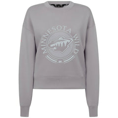 Minnesota Wild - Levelwear Women's Slate & Snow Sponge Tri-Blend Sweatshirt Gray