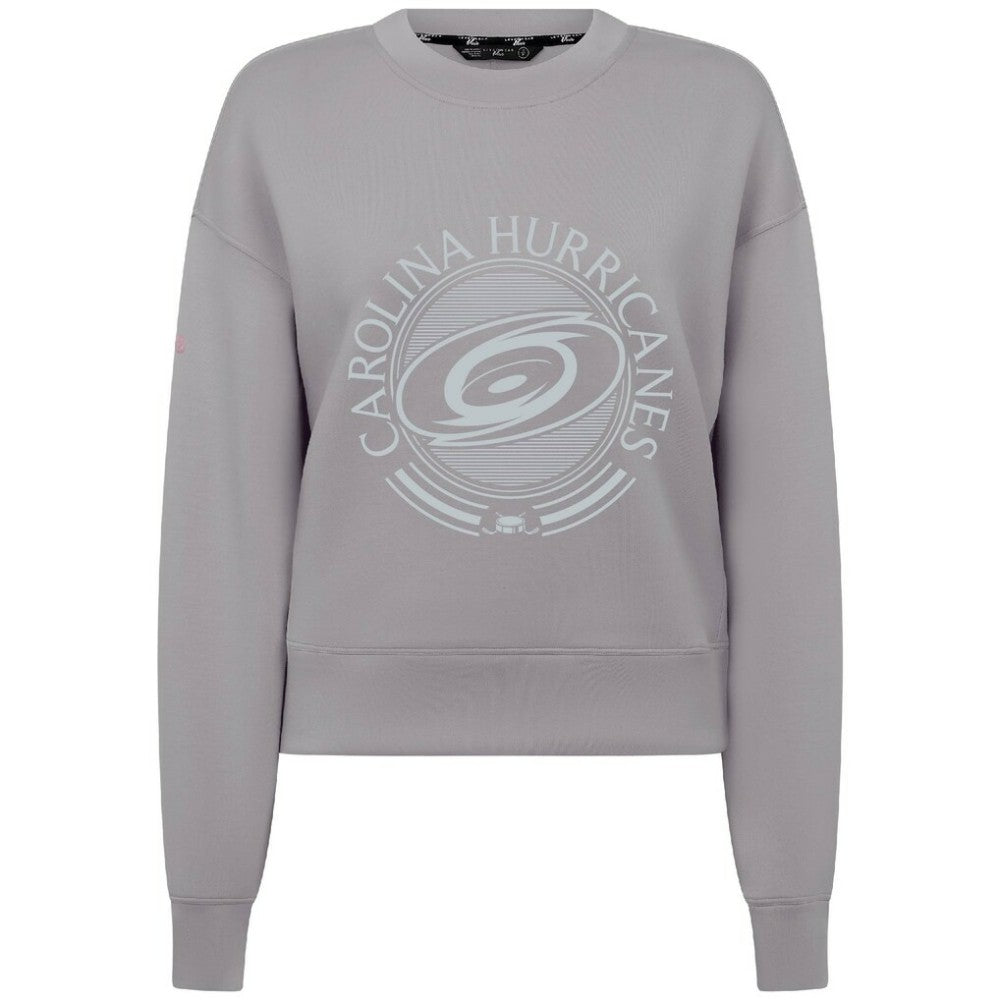 Carolina Hurricanes - Levelwear Women's Slate & Snow Sponge Tri-Blend Sweatshirt Gray