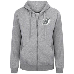 New Jersey Devils - Levelwear Podium Chenille Logo Full-Zip Hoodie Gray
